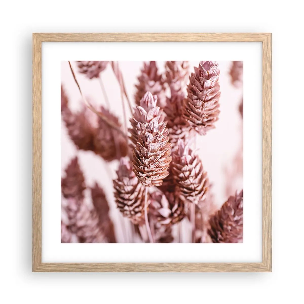 Poster in cornice rovere chiaro - A prima vista poco appariscenti - 40x40 cm