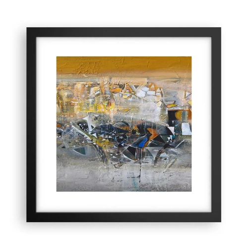 Poster in cornice nera - Tutto andrà bene - 30x30 cm