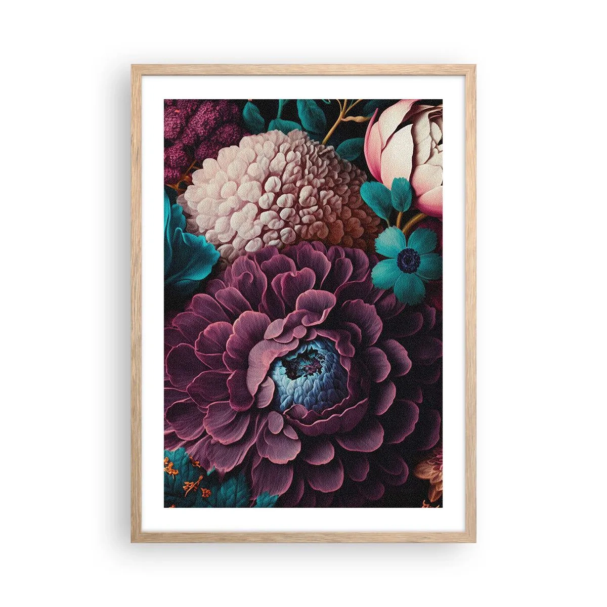 Poster in cornice rovere chiaro - Ricchezza della natura - 50x70 cm