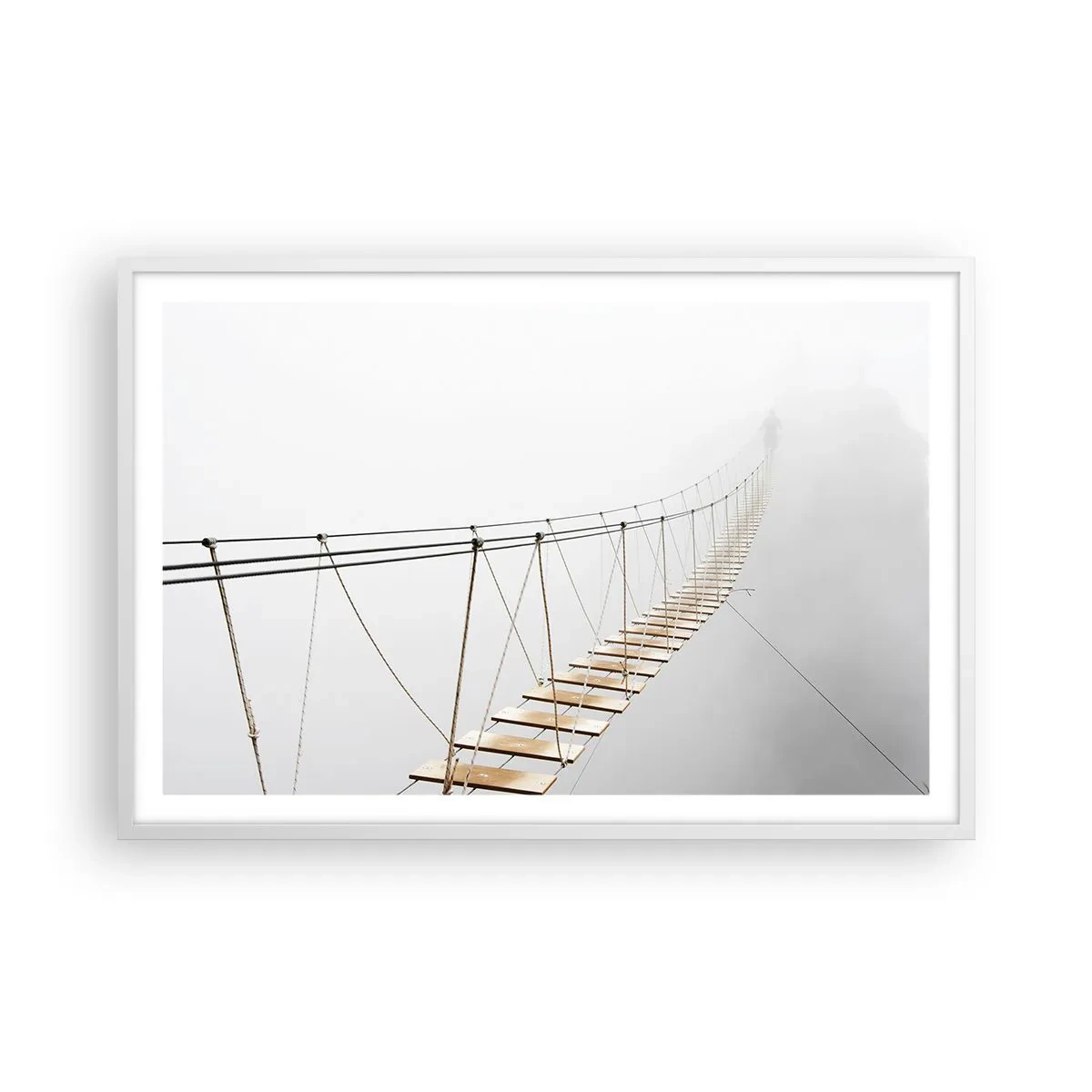 Poster in cornice bianca - Dove ti porta? - 91x61 cm