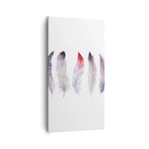 Quadro su tela - Stampe su Tela - Delicate come una nebbia multicolore - 55x100 cm
