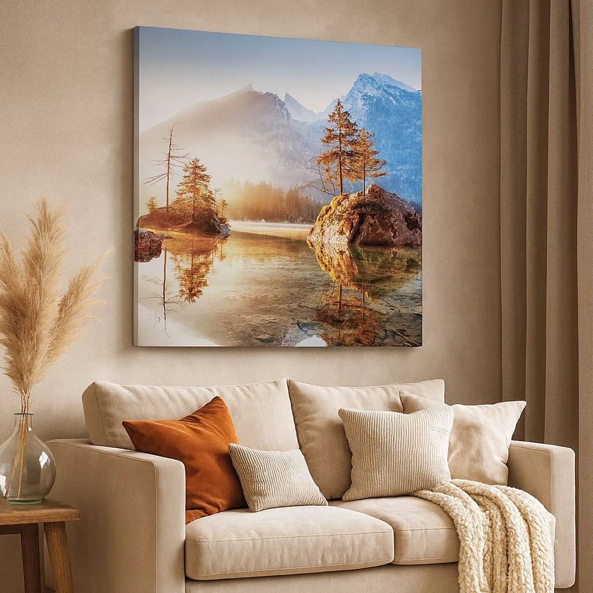 Quadro su tela - Stampe su Tela - La natura in una nuova luce - 30x30 cm