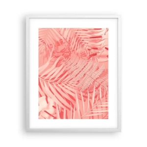 Poster in cornice bianca - Concetto rosa - 40x50 cm