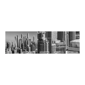 Campione di Fotomurale Premium Sand - La città sul deserto - Architettura, Città, Dubai - 100x30 cm