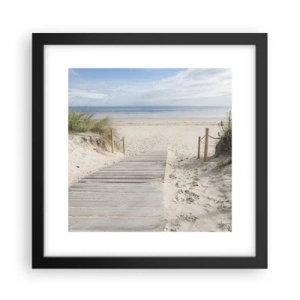 Poster in cornice nera - Fino all'orizzonte - 30x30 cm