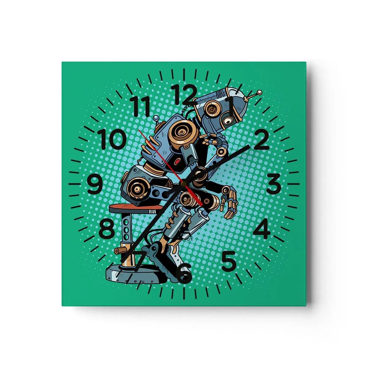 Orologio da parete - Orologio in Vetro - Sull'essenza dell'essere - 30x30 cm