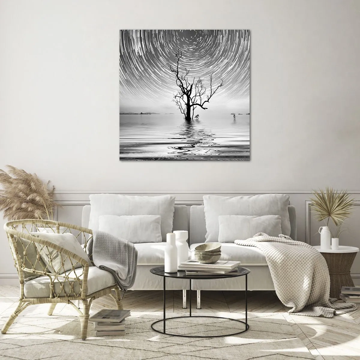 Quadro su vetro - Sinfonia della natura - 70x70 cm