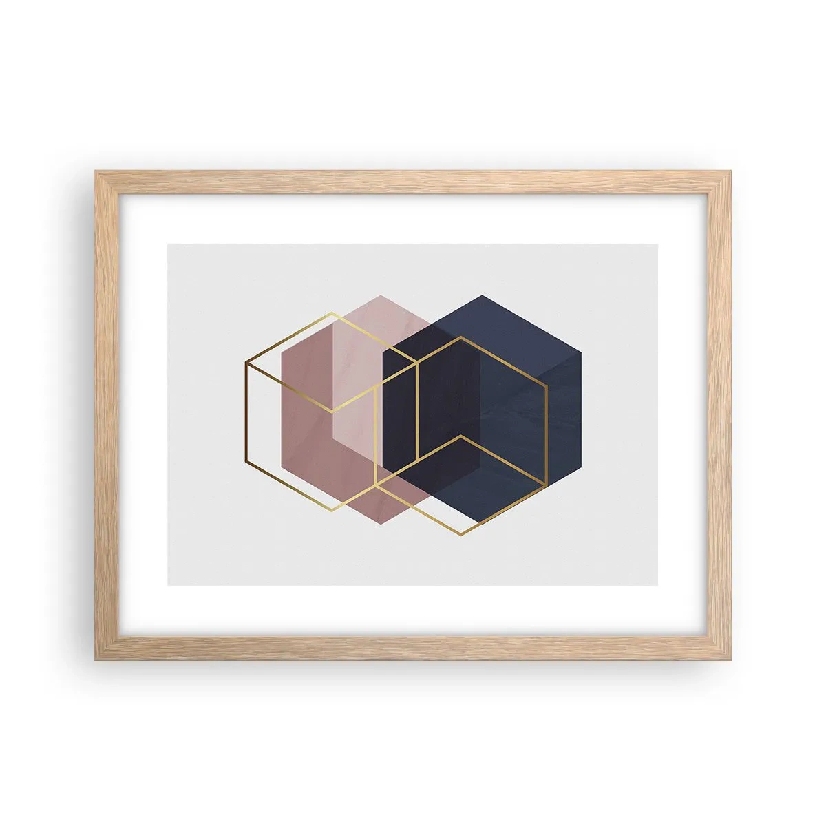 Poster in cornice rovere chiaro - La forza della semplicità - 40x30 cm