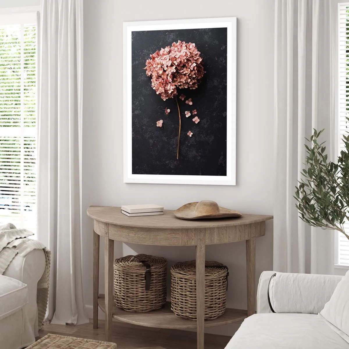 Poster in cornice bianca - Un vero segno romantico - 70x100 cm