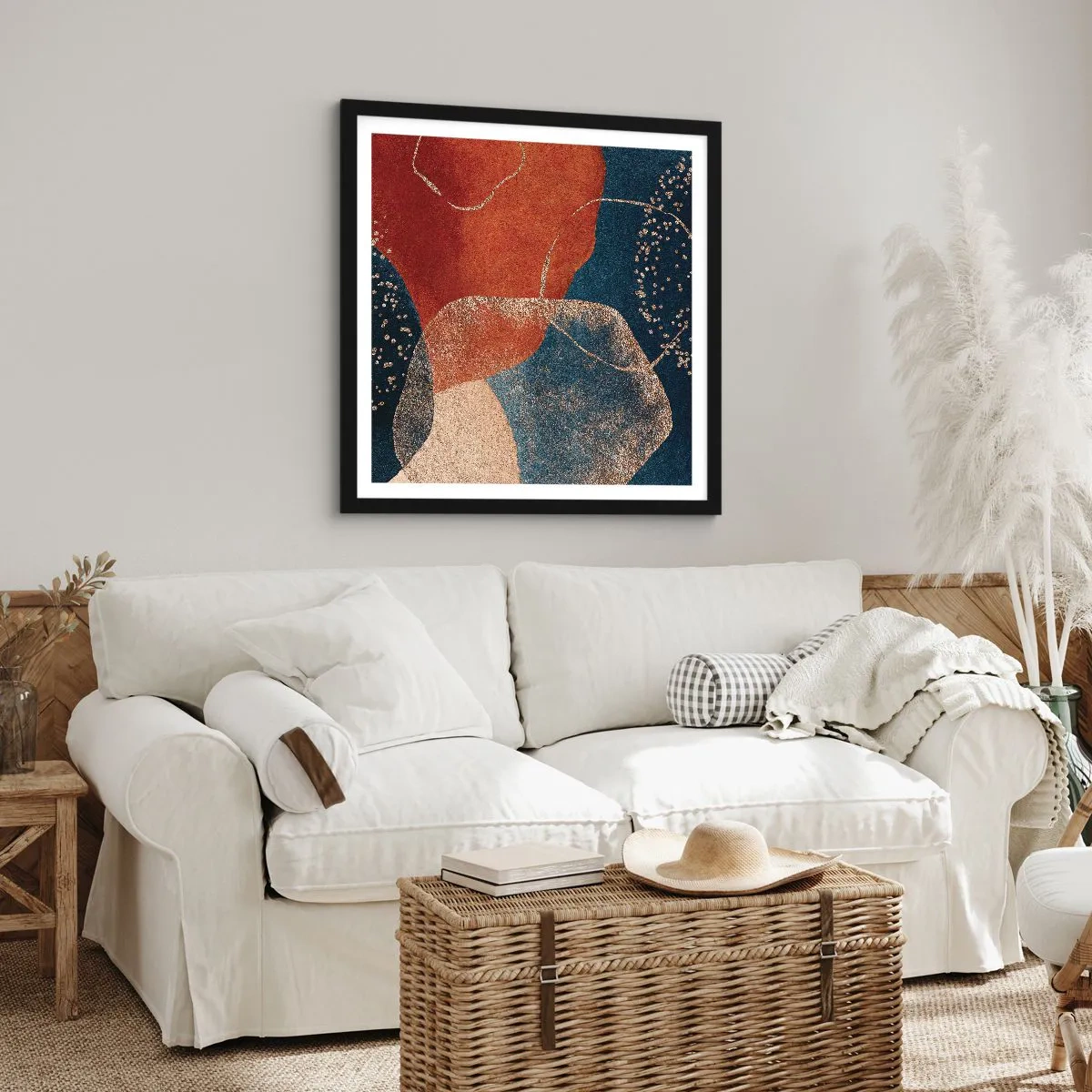 Poster in cornice nera - La leggerezza dell'essere - 50x50 cm