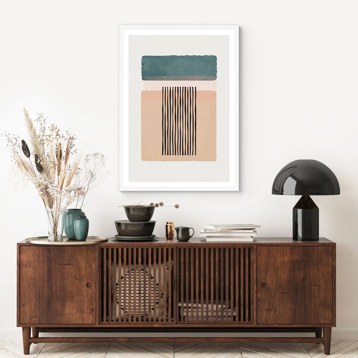 Poster in cornice bianca - Tutto a posto - 40x50 cm