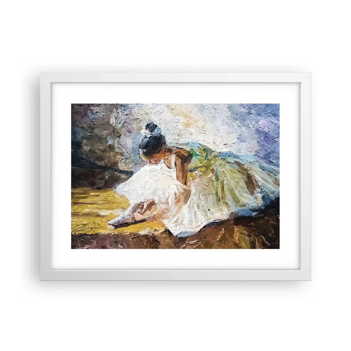 Poster in cornice bianca - Dal quadro di Degas - 40x30 cm