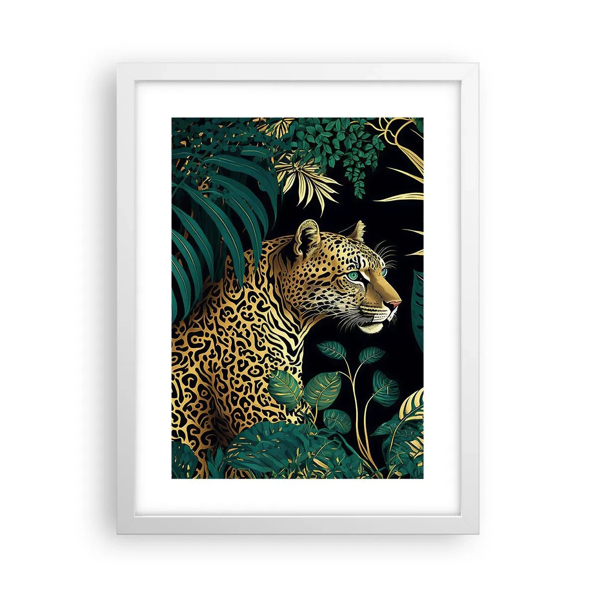 Poster in cornice bianca - Il signore della giungla - 30x40 cm