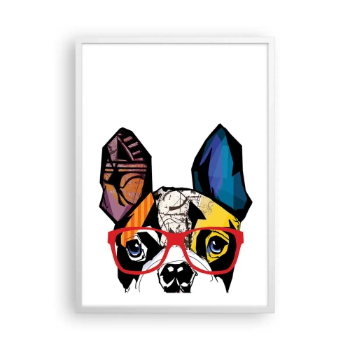 Poster in cornice bianca - Intellettuale - 50x70 cm