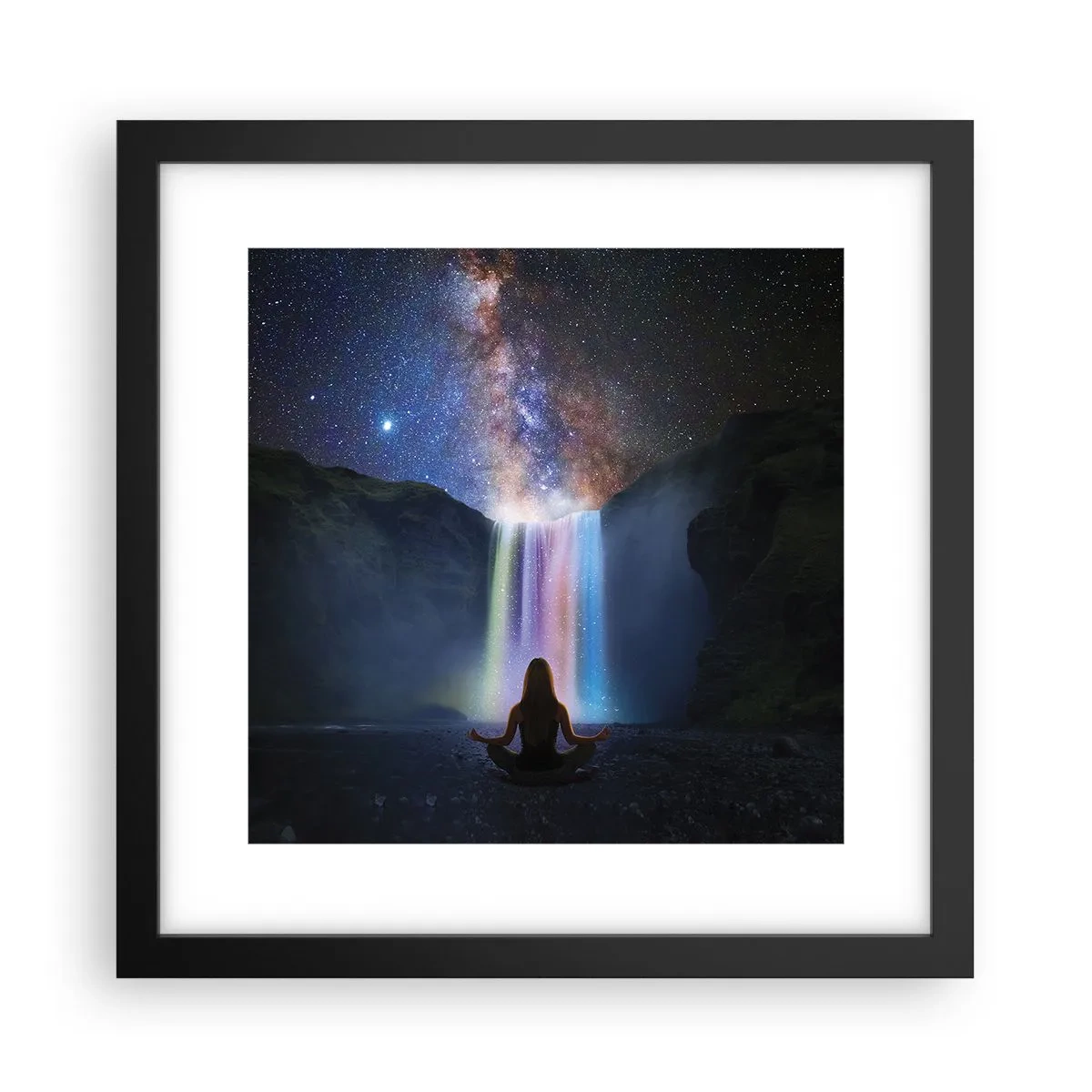 Poster in cornice nera - Armonia assoluta - 30x30 cm