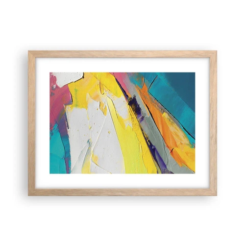 Poster in cornice rovere chiaro - Anatomia della luce - 40x30 cm