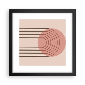 Poster in cornice nera - Attrazione irresistibile - 30x30 cm