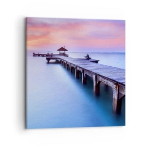 Quadro su tela - Stampe su Tela - Un mare di pace fino all'orizzonte - 70x70 cm
