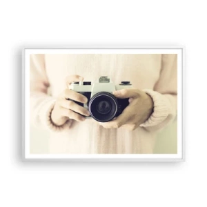 Poster in cornice bianca - Per vedere meglio... - 100x70 cm