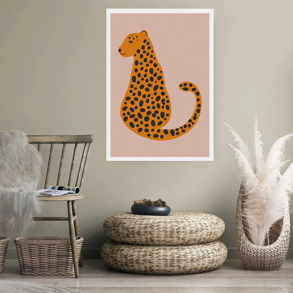 Poster - Il leopardo è un motivo di moda - 70x100 cm