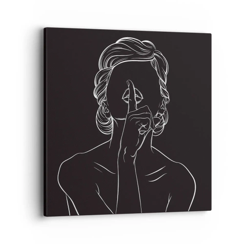 Quadro su tela - Stampe su Tela - Il bello emerge nel silenzio - 40x40 cm