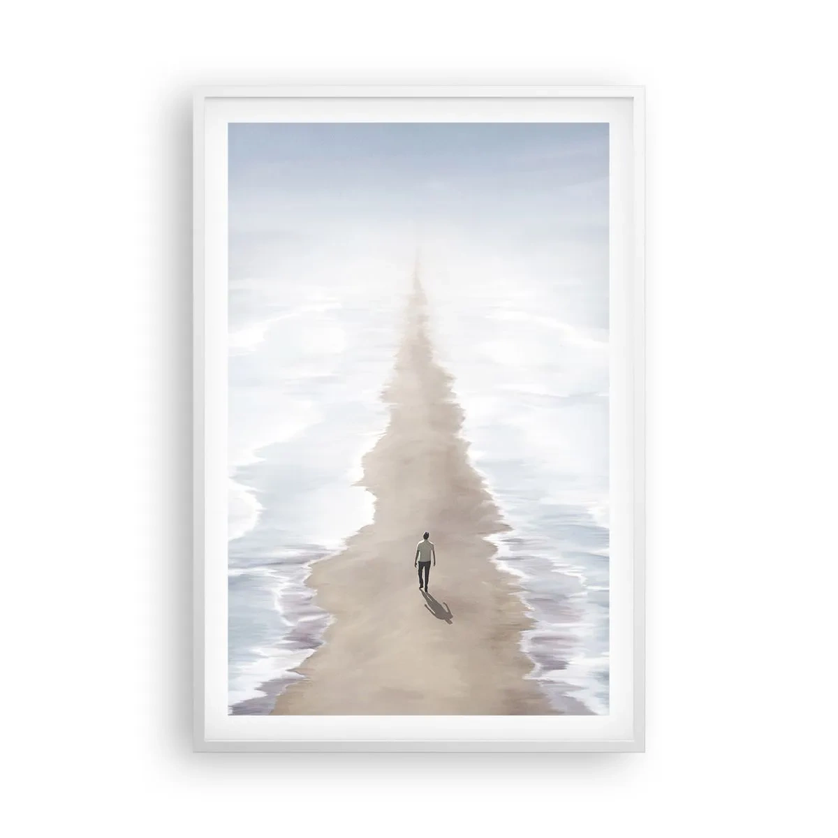 Poster in cornice bianca - Un futuro luminoso - 61x91 cm