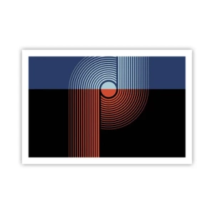 Poster - Nell'abbraccio geometrico - 91x61 cm