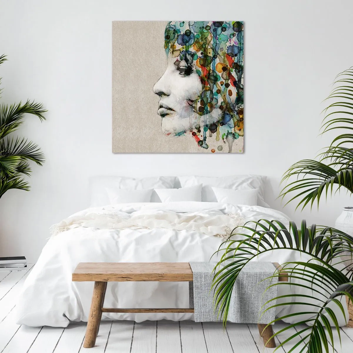 Quadro su tela - Stampe su Tela - Emersa dal grigio - 50x50 cm