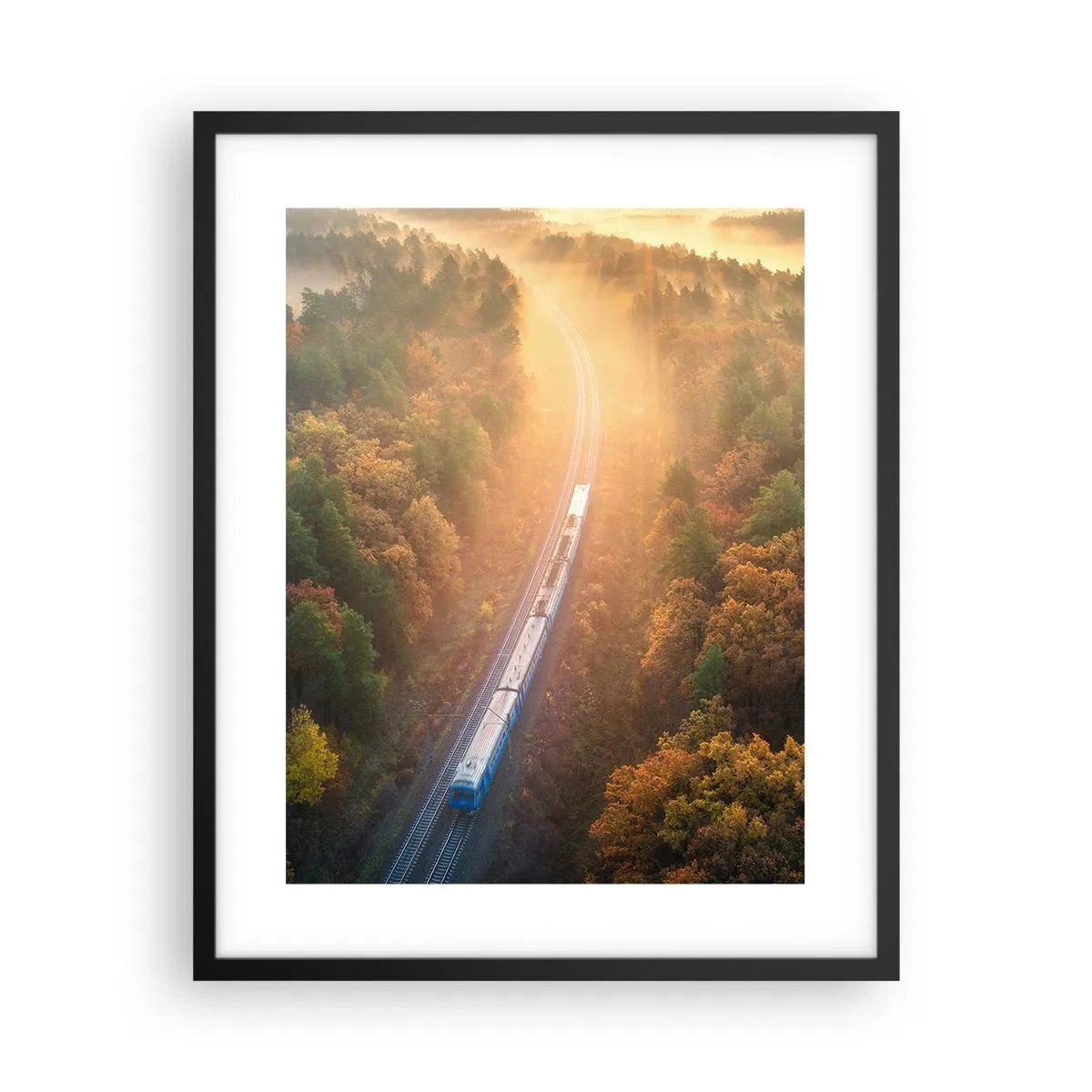 Poster in cornice nera - Viaggio autunnale - 40x50 cm