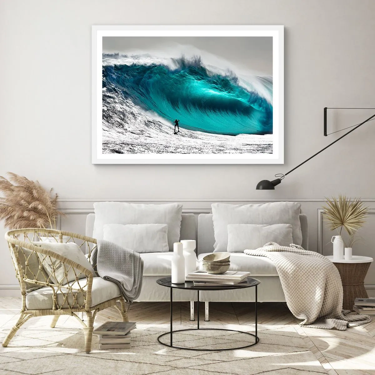 Poster in cornice bianca - Sfida accettata - 50x40 cm