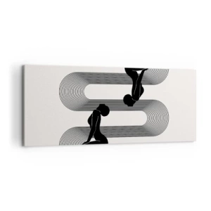 Quadro su tela - Stampe su Tela - Simmetria sensuale - 100x40 cm