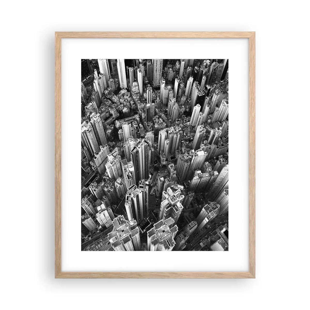 Poster in cornice rovere chiaro - Ancora più in alto - 40x50 cm