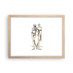 Poster in cornice rovere chiaro - Studio di armonia - 40x30 cm