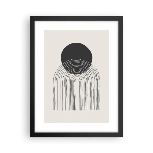 Poster in cornice nera - Tremore e fiducia - 30x40 cm