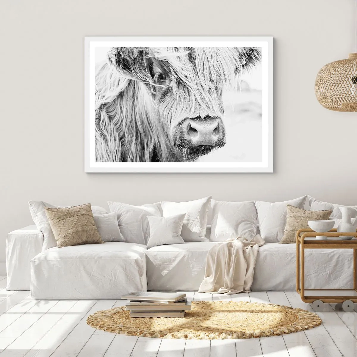 Poster in cornice bianca - Selvaticità scozzese - 100x70 cm
