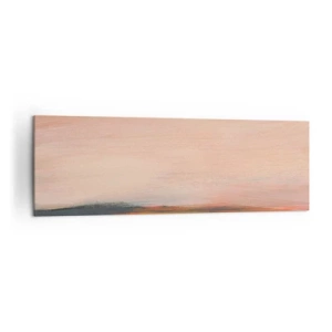 Quadro su tela - Stampe su Tela - Un paesaggio nei toni del rosa e dell'oro - 160x50cm - In tonalità di rosa - Decorazione murale moderna per soggiorno e camera da letto ARTTOR