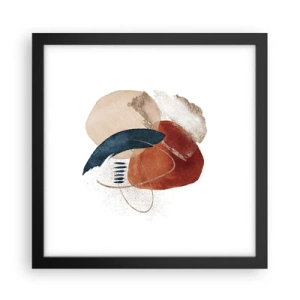 Poster in cornice nera - Composizione ovale - 30x30 cm