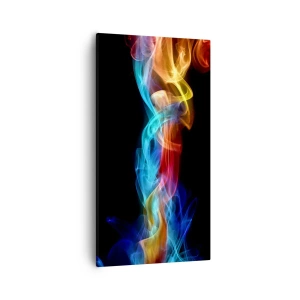 Quadro su tela - Stampe su Tela - La danza arcobaleno delle nebbie - 55x100 cm