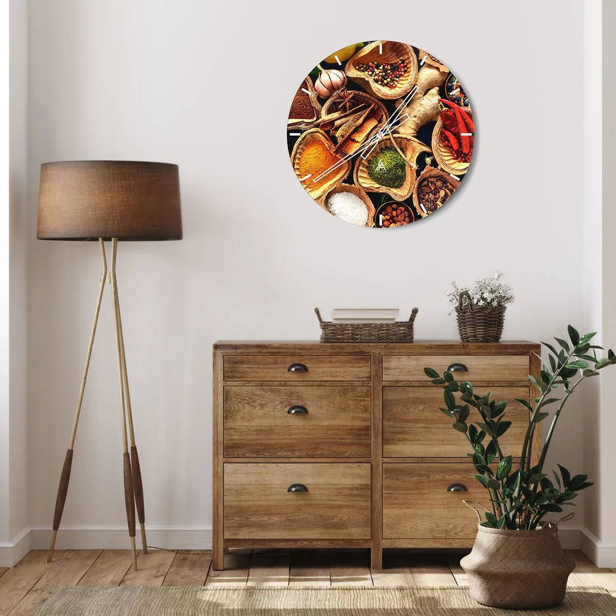 Orologio da parete - Orologio in Vetro - Prendi quello che vuoi - 40x40 cm