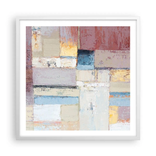 Poster in cornice bianca - La pace della geometria - 60x60 cm