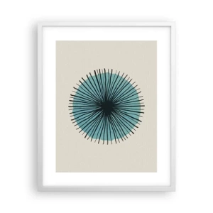 Poster in cornice bianca - Radiosamente nel blu - 40x50 cm