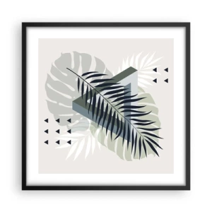 Poster in cornice nera - Natura e geometria: due ordini? - 50x50 cm