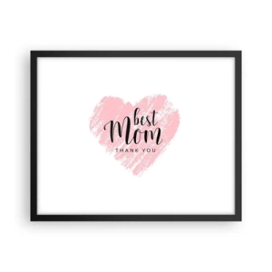 Poster in cornice nera - È sempre il momento giusto - 50x40 cm