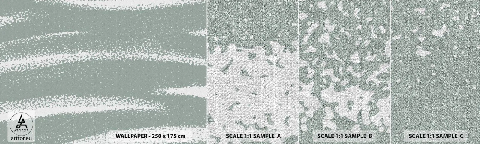 Campione di Fotomurale Premium Canvas - Astrazione in clima invernale - Astrazione, Luminoso, Minimalismo - 100x30 cm