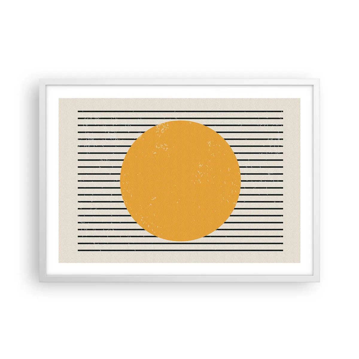 Poster in cornice bianca - La forza della semplicità - 70x50 cm