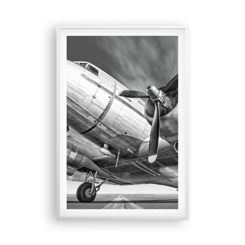 Poster in cornice bianca - Sempre pronto al volo - 61x91 cm