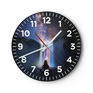 Orologio da parete - Orologio in Vetro - Armonia assoluta - 30x30 cm