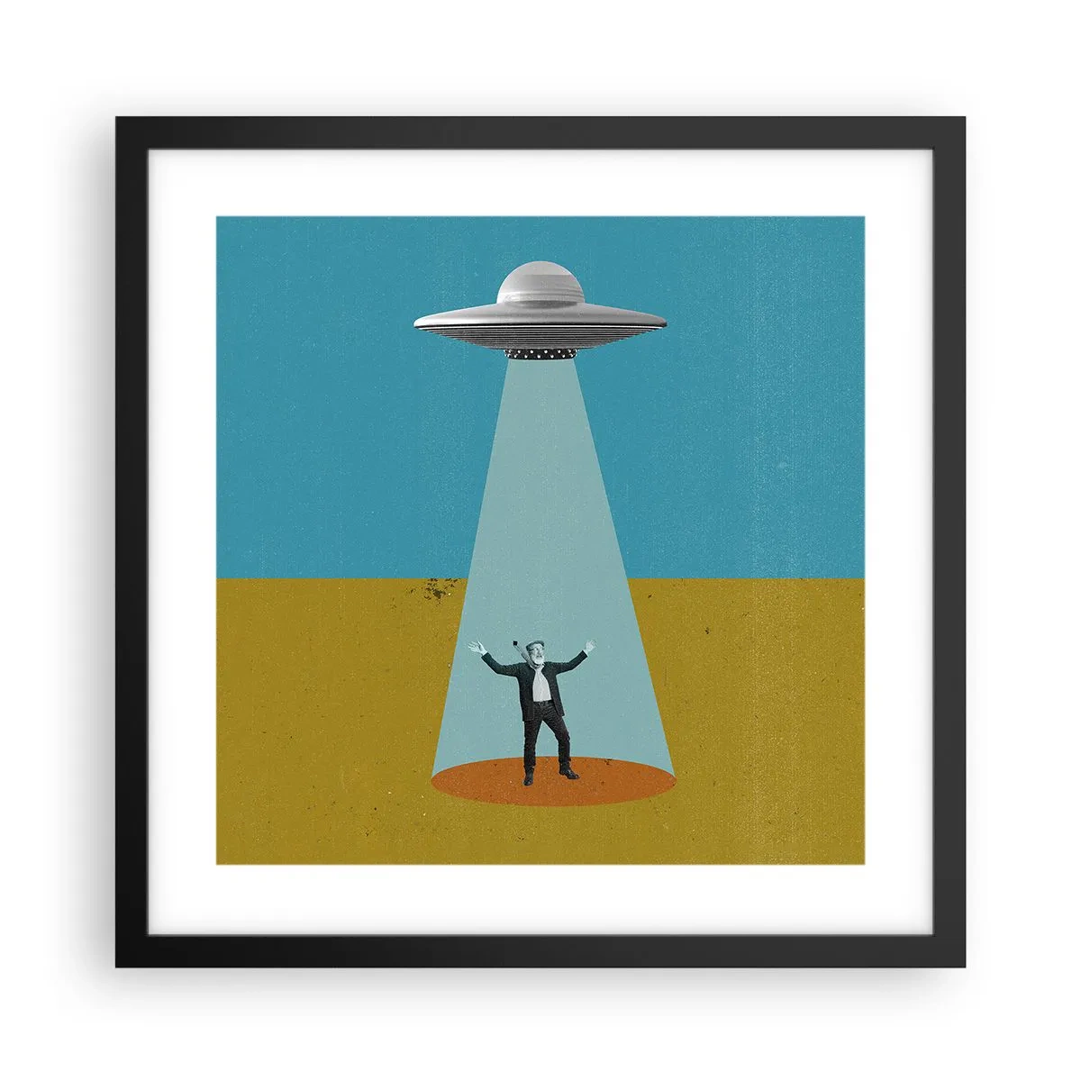 Poster in cornice nera - Incontro ravvicinato - 40x40 cm