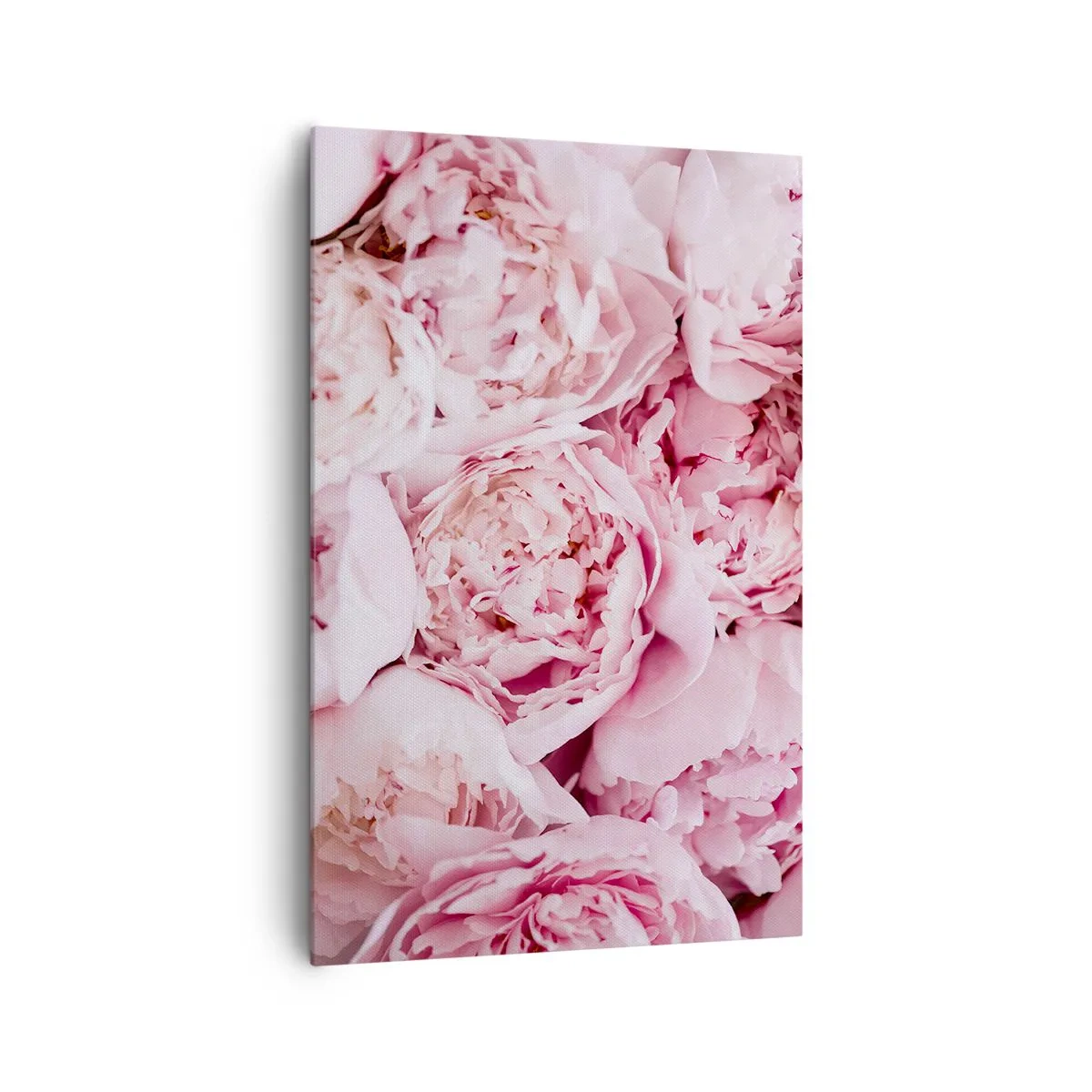 Quadro su tela - Stampe su Tela - Un primo piano di un bouquet di peonie rosa - 80x120cm - Morbide e profumate - Decorazione murale moderna per soggiorno e camera da letto ARTTOR