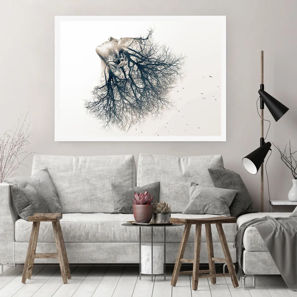 Poster - In ascolto del sussurro dell'albero - 50x40 cm